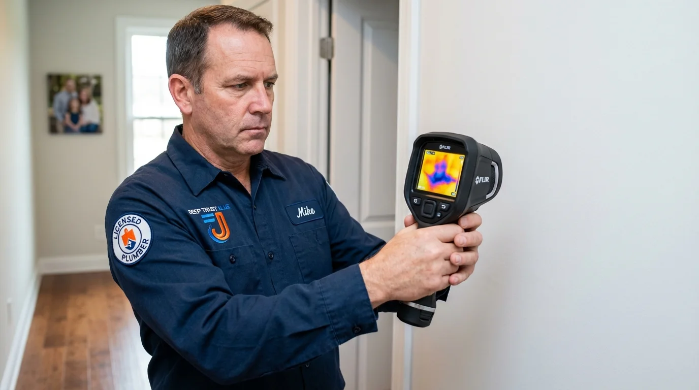 Thermal imaging leak detection by Johns Plumbing LLC in Easley